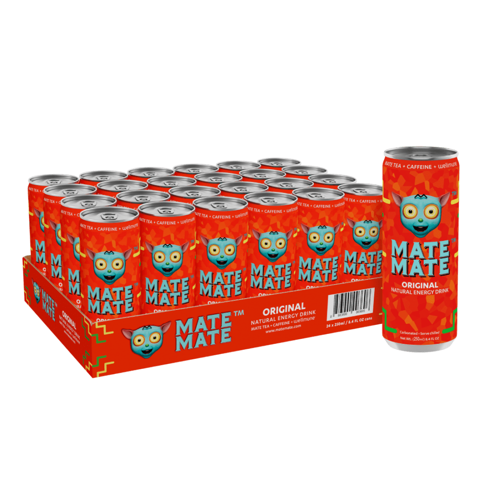 mate mate original energy drink, 250ml (pack of 24)